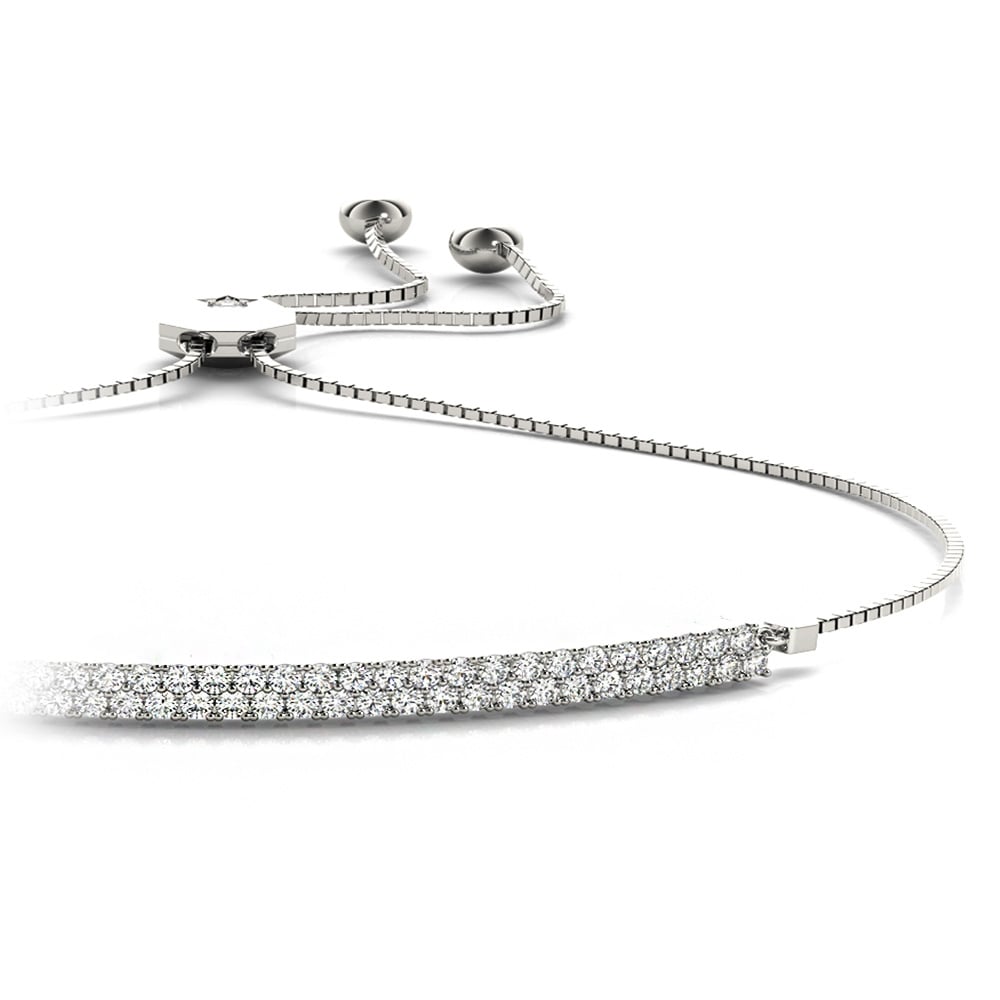 Rose Gold Adjustable Tennis Bracelet – Silverust