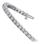 Classic Diamond Bracelet In White Gold (5 Carat) | Thumbnail 02