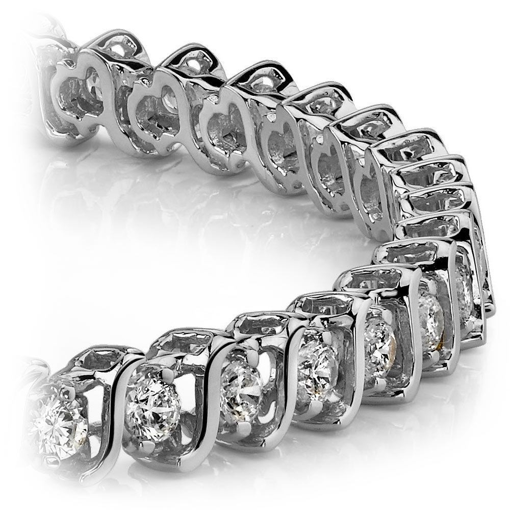 S-Link Diamond Bracelet in White Gold | Zoom