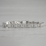 Antique Style Milgrain Diamond Bracelet In White Gold (3 Ctw) | Thumbnail 04