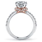 Blooming Rose Engagement Ring In White And Rose Gold By Parade | Thumbnail 02