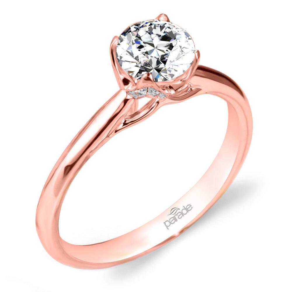 Blossom Diamond Engagement Ring in Rose Gold by Parade | 01