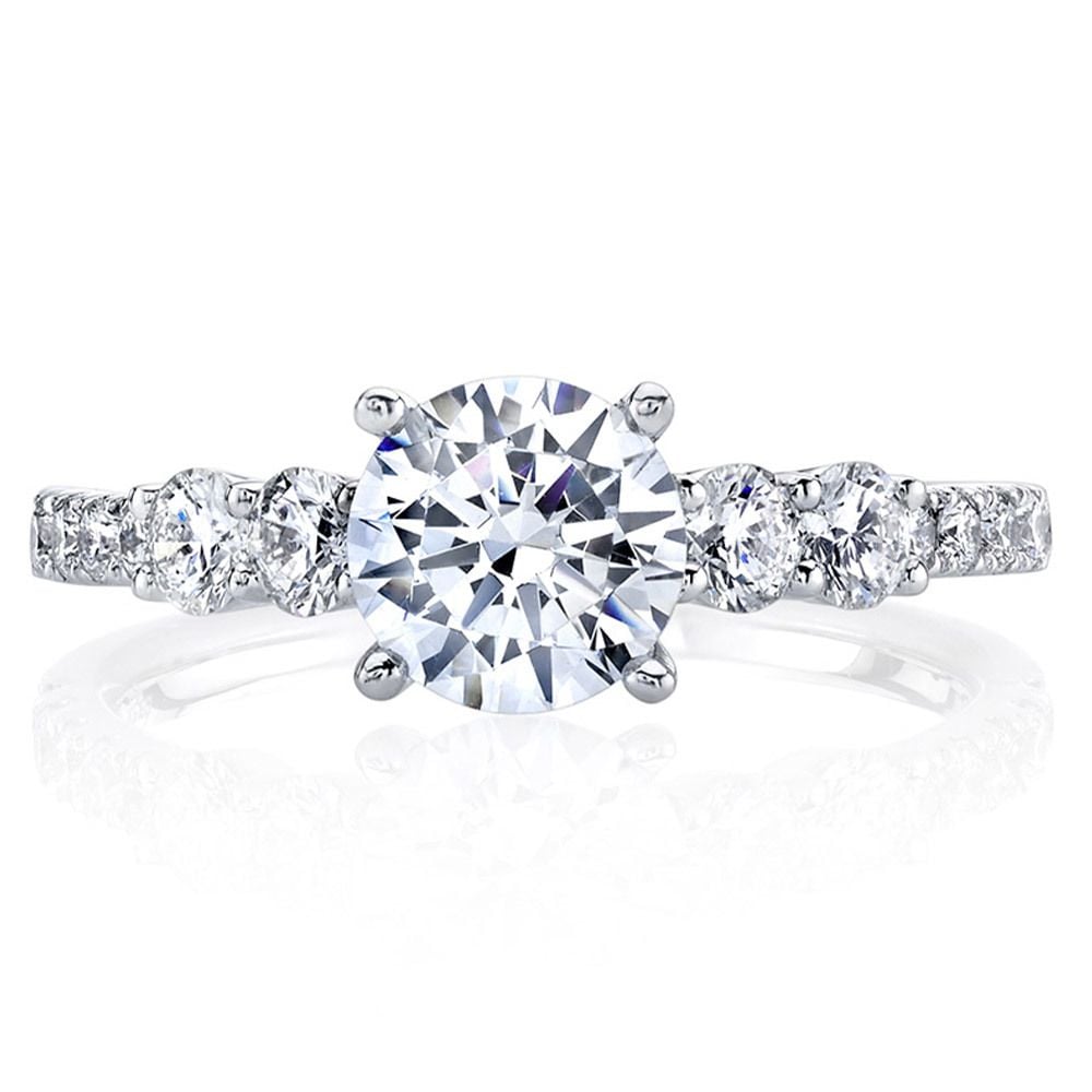 Classic Bridal Five Stone Diamond Ring in White Gold by Parade | 02