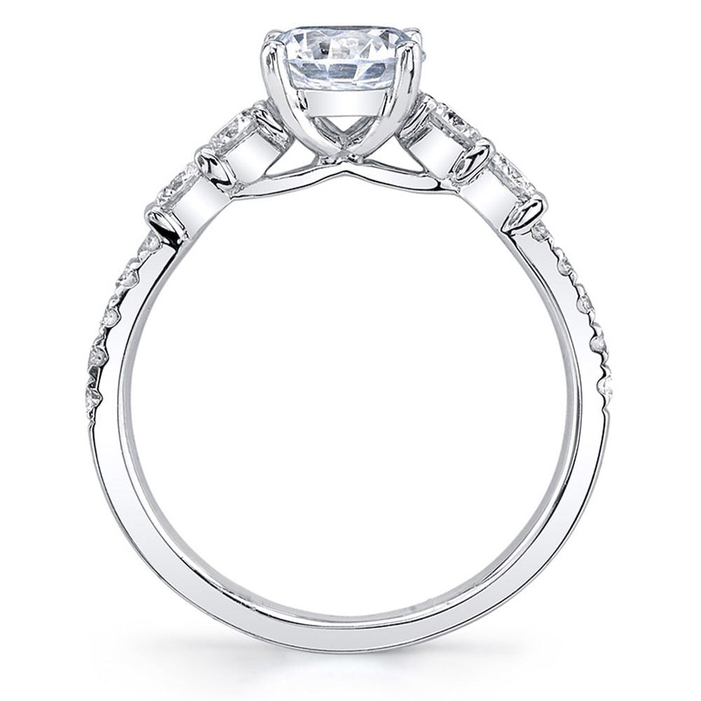Classic Bridal Five Stone Diamond Ring in White Gold by Parade | 03