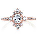 Illuminated Pave Halo Diamond Ring in Rose Gold by Parade | Thumbnail 02