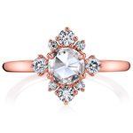 Fancy Illuminated Halo Diamond Ring in Rose Gold by Parade | Thumbnail 02