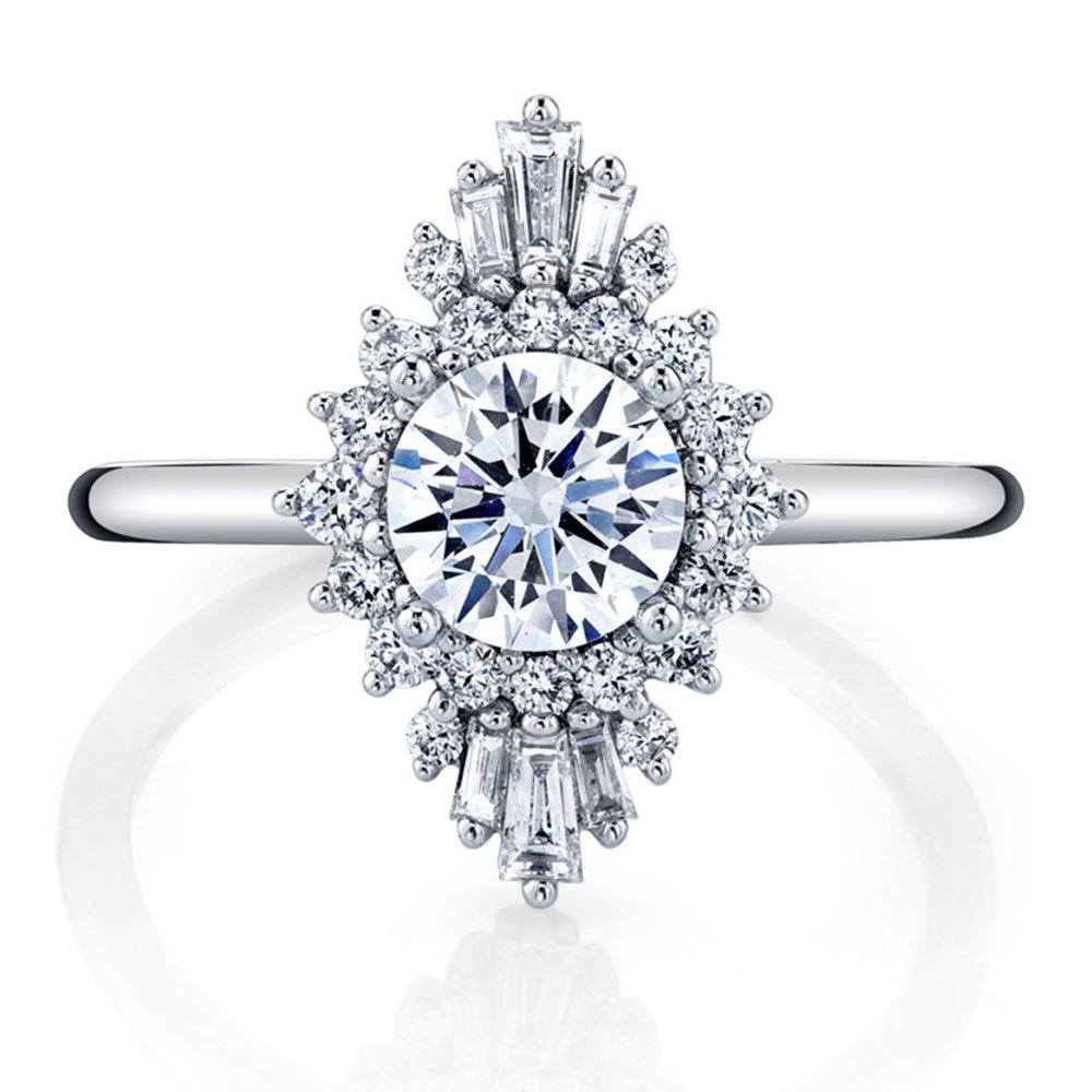 Hera White Gold Vintage Inspired Engagement Ring by Parade | 02
