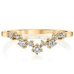Illuminating Chevron Diamond Wedding Ring in Yellow Gold by Parade | Thumbnail 02