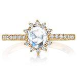 Sunburst Halo Engagement Ring In Yellow Gold By Parade | Thumbnail 02
