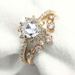 Sunburst Halo Engagement Ring In Yellow Gold By Parade | Thumbnail 03