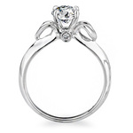 Lyria Budding Rose Engagement Ring in White Gold by Parade | Thumbnail 02