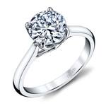 Lyria Crown Cathedral Solitaire Engagement Ring in White Gold by Parade | Thumbnail 01