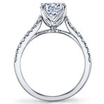 Split Shank Pave Engagement Ring In White Gold By Parade | Thumbnail 03