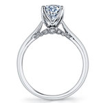 Lyria Crown Surprise Diamond Engagement Ring In White Gold | Thumbnail 02