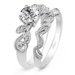 Meandering Vine Diamond Engagement Ring in White Gold by Parade | Thumbnail 02