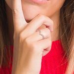 Pointed Chevron Lumiere Wedding Ring in Rose Gold by Parade | Thumbnail 04