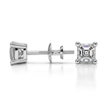 Asscher Diamond Stud Earrings in Platinum (1/2 ctw) | Thumbnail 01