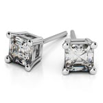 Asscher Diamond Stud Earrings in Platinum (1/3 ctw) | Thumbnail 01