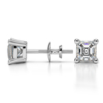 Asscher Diamond Stud Earrings in Platinum (1 ctw) | Thumbnail 01