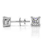 Asscher Diamond Stud Earrings in Platinum (3/4 ctw) | Thumbnail 01