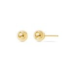 Ball Stud Earrings in Yellow Gold (6 mm) | Thumbnail 01