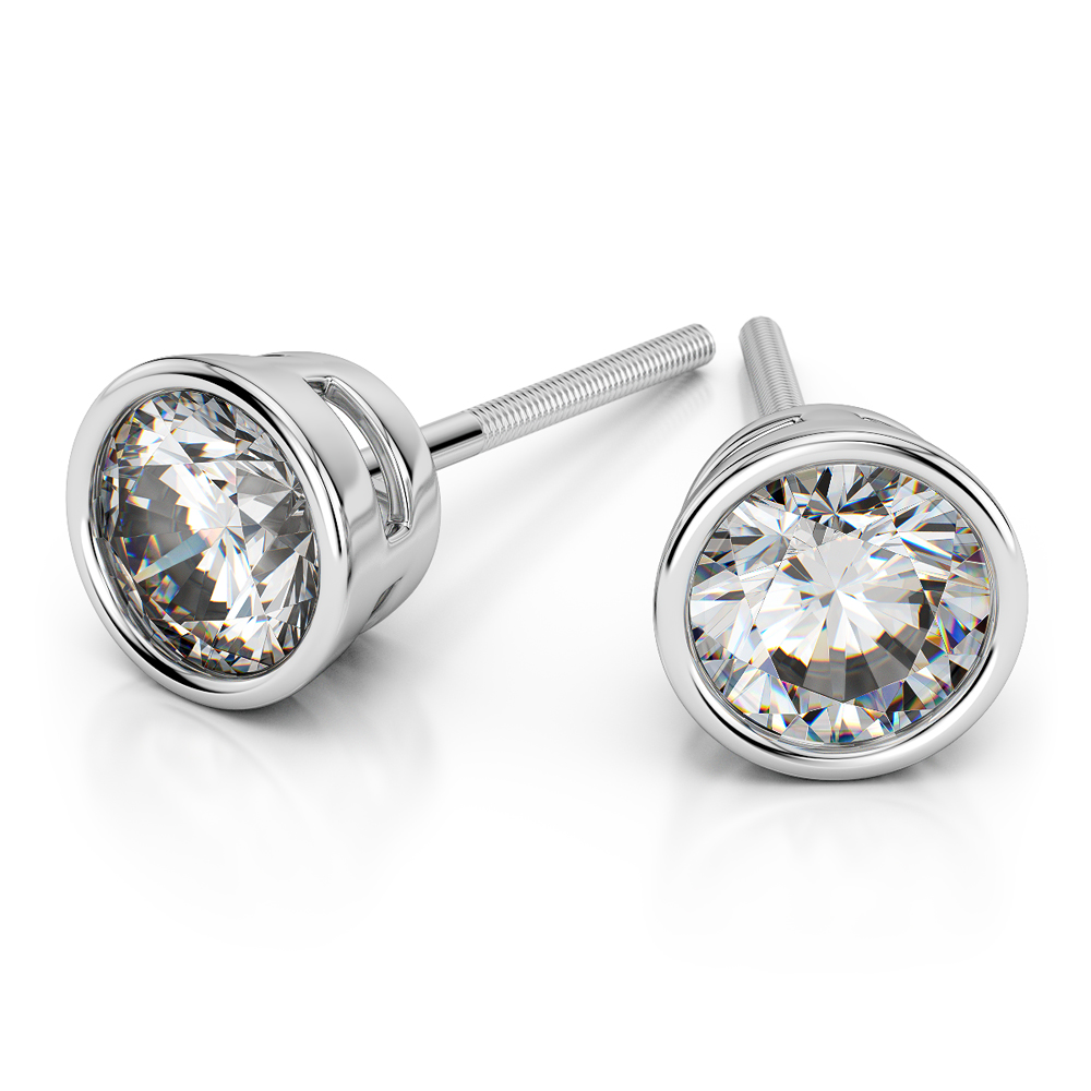 15 carat diamond stud earrings  lab grown diamond earrings J Hollywood  Designs
