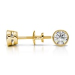 Bezel Diamond Stud Earrings in 14K Yellow Gold (1/2 ctw) | Thumbnail 01