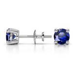 Blue Sapphire Stud Earrings In Platinum (5.1 mm) | Thumbnail 01