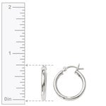 Small Sterling Silver Hoop Earrings (17 mm) - Classic Design | Thumbnail 01