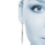 Large Classic Sterling Silver Hoop Earrings (52 mm) | Thumbnail 01