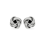 Love Knot Earrings In Classic Silver | Thumbnail 01