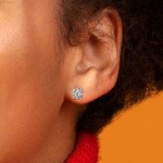 Cushion Diamond Earrings In Platinum (1 1/2 Ctw) | Thumbnail 01
