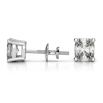 Cushion Cut Diamond Earrings In Platinum (1 Ctw) | Thumbnail 01