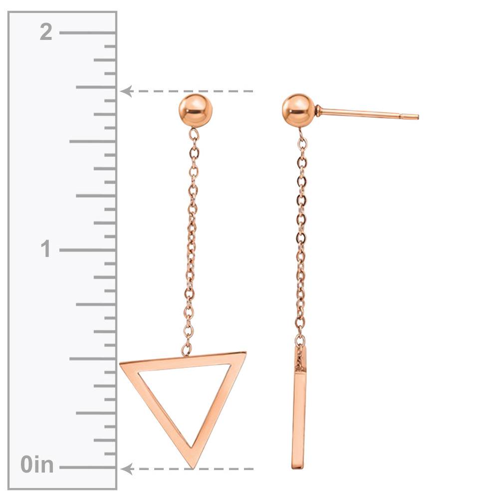 Geometric Triangle Drop Post Earrings | 03