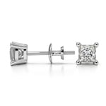 Princess Diamond Stud Earrings in Platinum (1/2 ctw) | Thumbnail 01