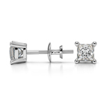 Princess Diamond Stud Earrings in White Gold (1/2 ctw) - Value Collection | Thumbnail 01