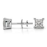 Princess Diamond Stud Earrings in Platinum (3/4 ctw) - Value Collection | Thumbnail 01