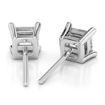 Princess Diamond Stud Earrings in White Gold (3 ctw) - Value Collection | Thumbnail 01