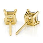 Princess Diamond Stud Earrings in Yellow Gold (4 ctw) - Value Collection | Thumbnail 01