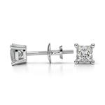 Princess Diamond Stud Earrings in White Gold (1/3 ctw) | Thumbnail 01