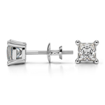 Princess Diamond Stud Earrings in White Gold (3/4 ctw) | Thumbnail 01