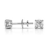 Round Diamond Stud Earrings in Platinum (1/2 ctw) - Value Collection | Thumbnail 01