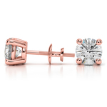 2 Carat Diamond Earrings In Rose Gold - Value Collection | Thumbnail 01