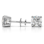 Round Diamond Stud Earrings in White Gold (4 ctw) - Value Collection | Thumbnail 01
