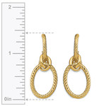 Knot Drop Earrings In 14K Yellow Gold | Thumbnail 01