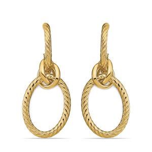 Knot Drop Earrings In 14K Yellow Gold