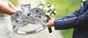 Wedding Ring Trends: Emerald Diamond Wedding Sets