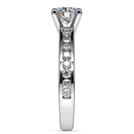 Channel Cathedral Diamond Engagement Ring in Platinum (1/2 ctw) | Thumbnail 03