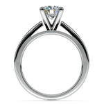 Channel Cathedral Diamond Engagement Ring in White Gold (1/2 ctw) | Thumbnail 02