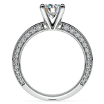 Knife Edge Diamond Engagement Ring in Platinum (1/2 ctw) | Thumbnail 02